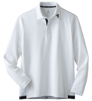 「＜アディゼロ＞ジャカード　長袖シャツ（メンズシャツ）」｜ホワイト
