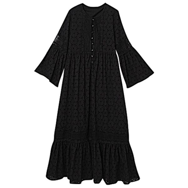 RANAN（ラナン）の「綿レース刺しゅうワンピース（その他ワンピース）」｜詳細画像