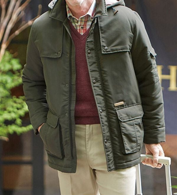 「【２色組】＜デコイ＞ポケット便利な両面起毛シャツ（メンズシャツ）」｜詳細画像