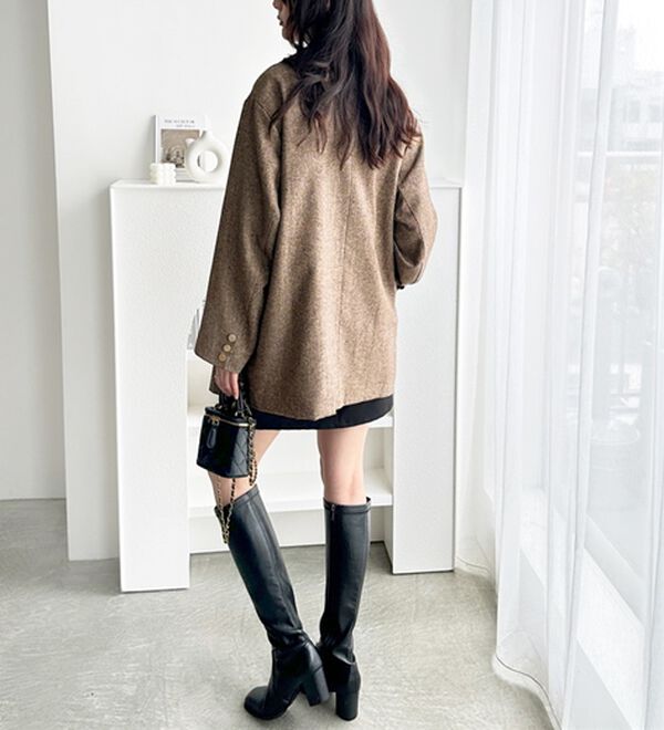 GeeRA（ジーラ）の「オーバーサイズダブルテーラードジャケット（テーラードジャケット）」｜詳細画像