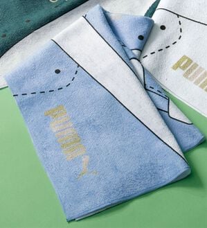 「＜ＰＵＭＡ＞スポーツタオル（メンズゴルフグッズ）」｜ブルー