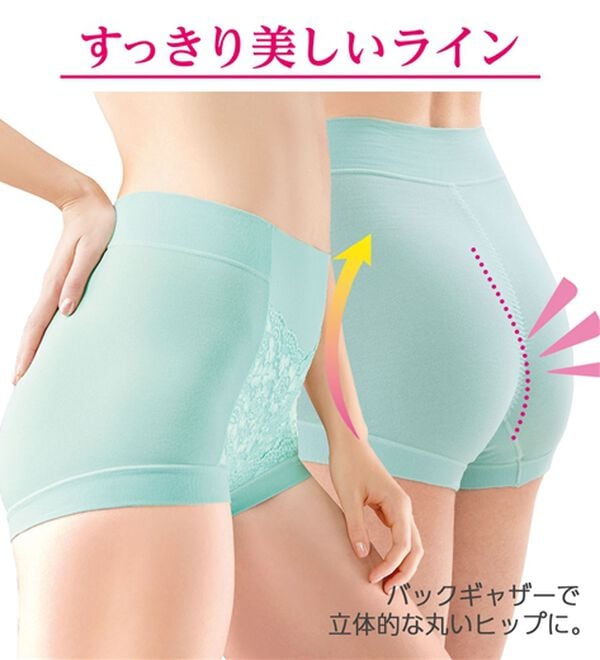 LAVIENNE（ラヴィエンヌ）の「【１０色組】お腹もち上げショーツガードル（ショーツ）」｜詳細画像