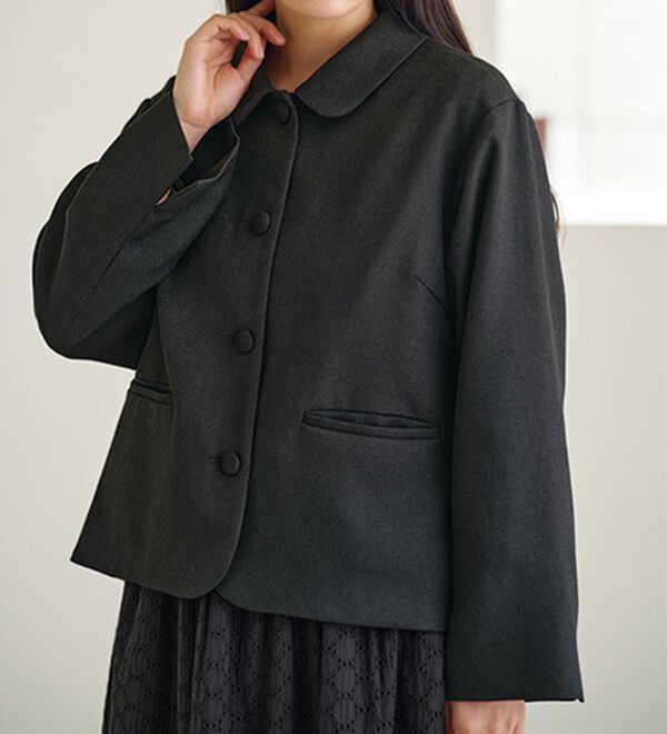 BELLUNA（ベルーナ）の「ドビー素材ショールカラージャケット（その他ジャケット）」｜詳細画像