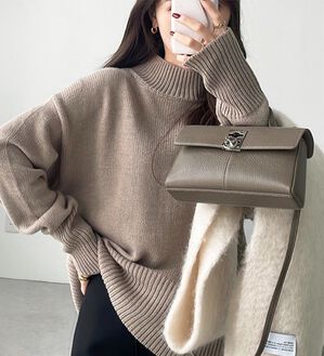 GeeRA（ジーラ）の「バックスリットニットトップス（ニット・セーター）」｜詳細画像