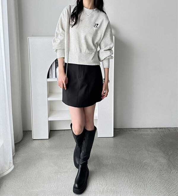 GeeRA（ジーラ）の「アンドハートショートスウェット（カットソー）」｜詳細画像