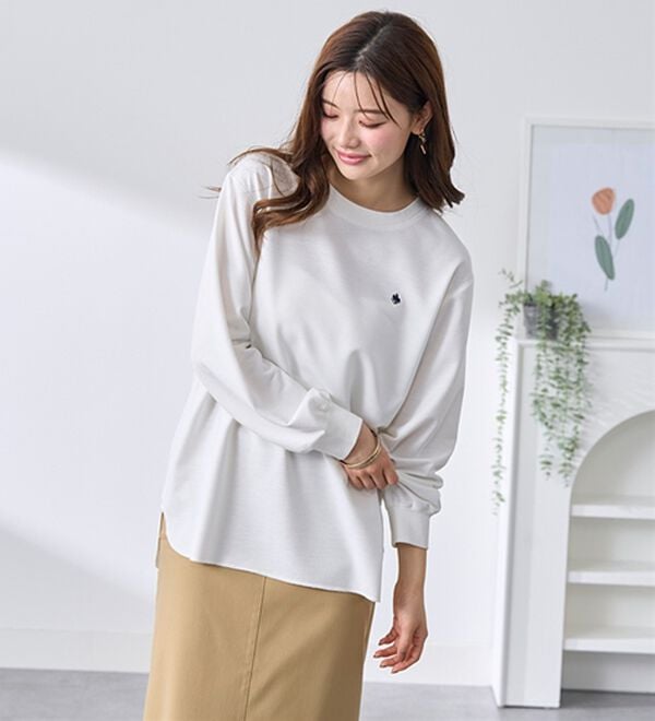 BELLUNA（ベルーナ）の「【ＰＯＬＯ　ＢＣＳ】ミニ裏毛素材デザイントップス（カットソー）」｜詳細画像