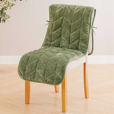 iellio（イエリオ）の「あったかフランネルチェアカバー＜座椅子カバー・こたつ椅子カバー・吸湿発熱・抗菌防臭＞（チェアカバー・チェアパッド）」