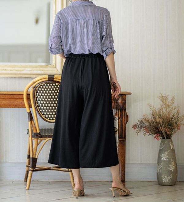 BELLUNA（ベルーナ）の「ヒンヤリ冷感イージーガウチョパンツ（ワイドパンツ・ガウチョ）」｜詳細画像