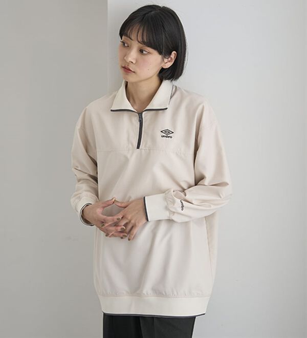 BELLUNA（ベルーナ）の「＜ｕｍｂｒｏ＞ハーフジッププルオーバー（カットソー）」｜詳細画像