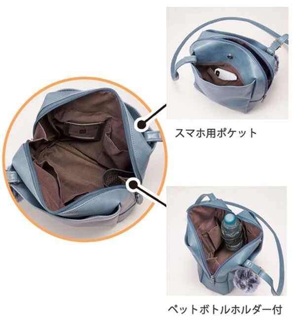 BELLUNA（ベルーナ）の「ガバッと開く！充実収納の３層式ミニショルダー（ショルダーバッグ）」｜詳細画像