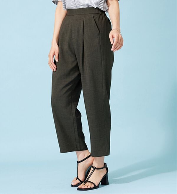 BELLUNA（ベルーナ）の「サラリ麻調素材ビスチェセットアップ（セットアップ）」｜詳細画像