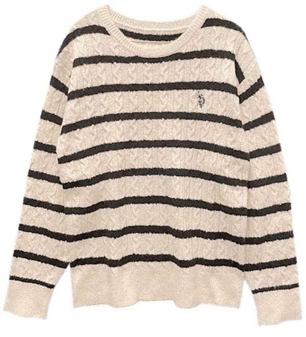 RANAN（ラナン）の「＜U.S.POLO ASSN.ユーエスポロアッスン＞ ワンポイントケーブルニット（ニット・セーター）」｜詳細画像