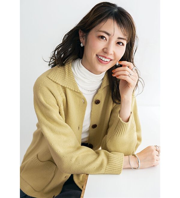 BELLUNA（ベルーナ）の「秋の温度調節に！衿付ニットジャケット（その他ジャケット）」｜詳細画像