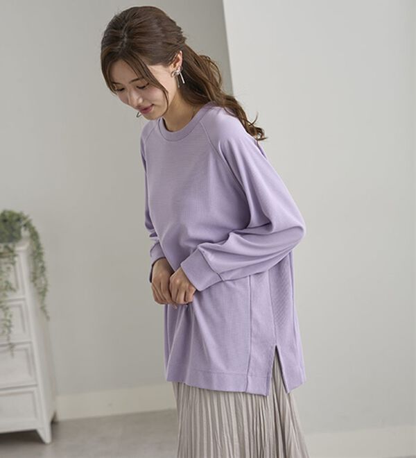 BELLUNA（ベルーナ）の「サイド切替ゆったりチュニック（チュニック）」｜詳細画像