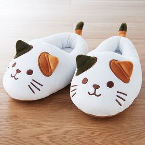 「にゃんともっちりあったかカバー（プレゼント付）（スリッパ・ルームシューズ）」｜詳細画像