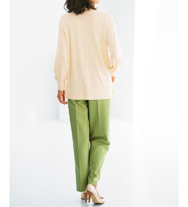 BELLUNA（ベルーナ）の「ふんわり袖カシミヤタッチプルオーバー（ニット・セーター）」｜詳細画像