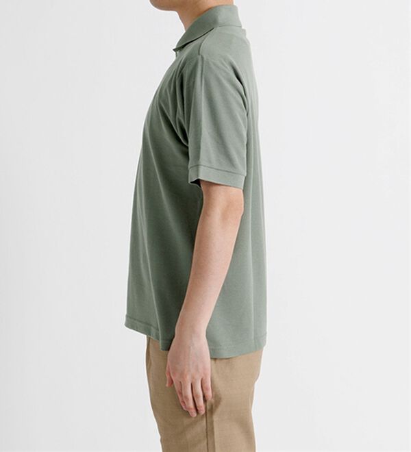 「＜アーノルド　パーマー＞ワンポイント刺しゅう鹿の子ポロシャツ（長袖・半袖）（メンズポロシャツ）」｜詳細画像