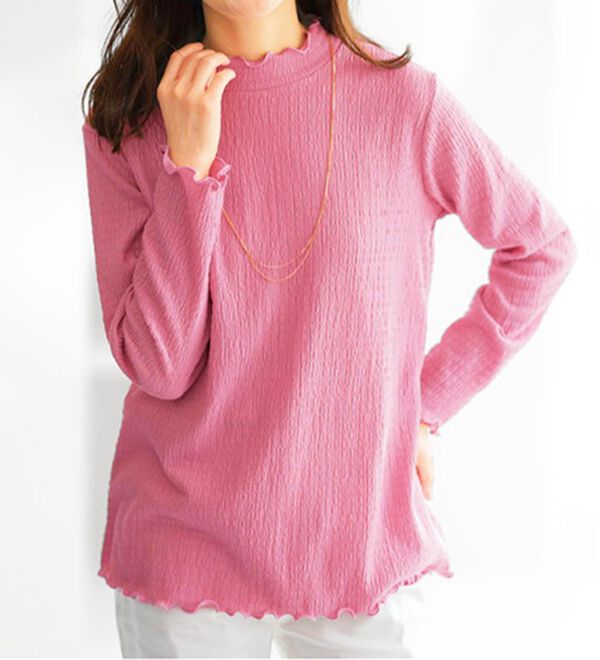 BELLUNA（ベルーナ）の「ジャカード素材メローデザインプルオーバー（カットソー）」｜詳細画像