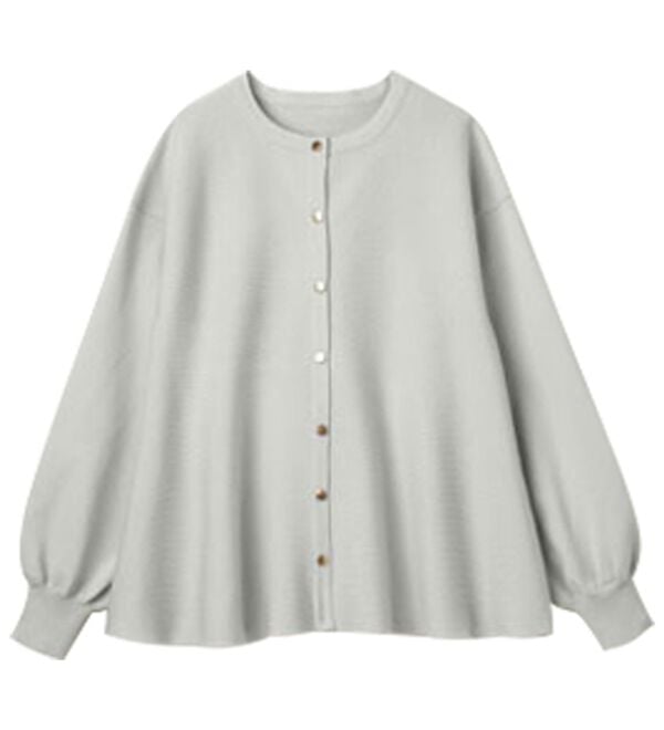 RANAN（ラナン）の「ペプラムチュニックカーデ（ニットカーディガン）」｜詳細画像