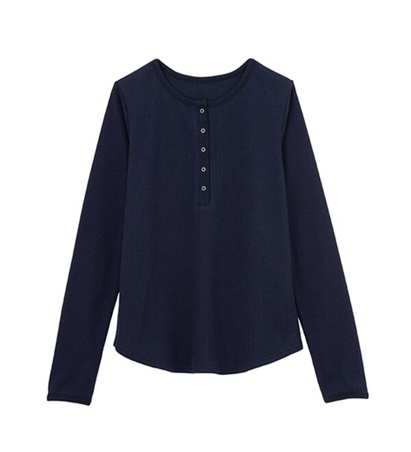 RANAN（ラナン）の「ヘンリーネックワッフルロンＴ（カットソー）」｜詳細画像