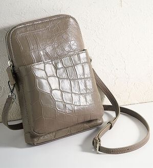 ルフラン（ルフラン）の「クロコダイルショルダー（ショルダーバッグ）」｜トープ