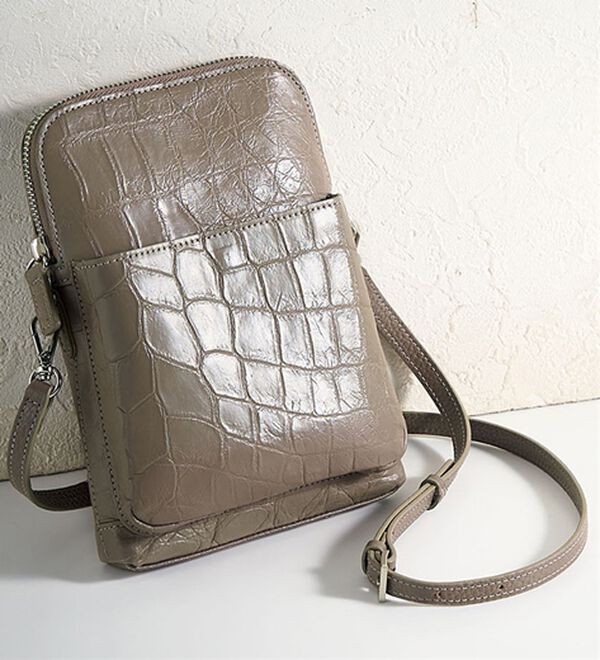 ルフラン（ルフラン）の「クロコダイルショルダー（ショルダーバッグ）」｜トープ