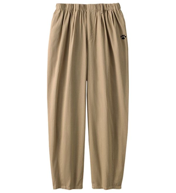 BELLUNA（ベルーナ）の「ネコ刺しゅうゆったりパンツ（ワイドパンツ・ガウチョ）」｜詳細画像