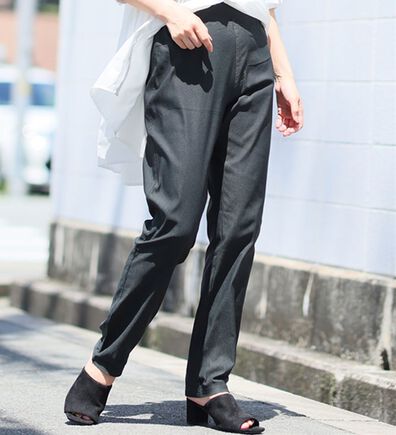 A HAPPY MARILYN（アハッピーマリリン）の「【Ｍ～８Ｌ】【楽冷】接触冷感ストレッチ美脚レギンスパンツ（フルレングスパンツ）」