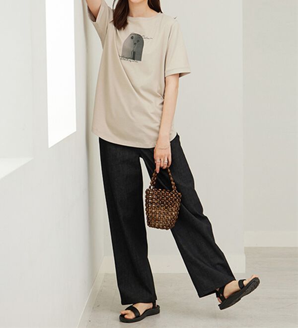 BELLUNA（ベルーナ）の「ヒンヤリ！着映えプリントプルオーバー（カットソー）」｜詳細画像