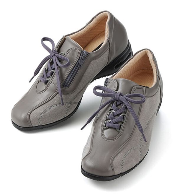 ルフラン（ルフラン）の「外反母趾対応　５Ｅストレッチトラベルウォーキング（スニーカー）」｜グレー