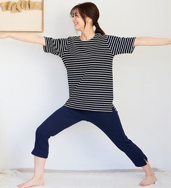 LAVIENNE（ラヴィエンヌ）の「綿１００％着回し自在パンツ（クロップドパンツ）」｜詳細画像