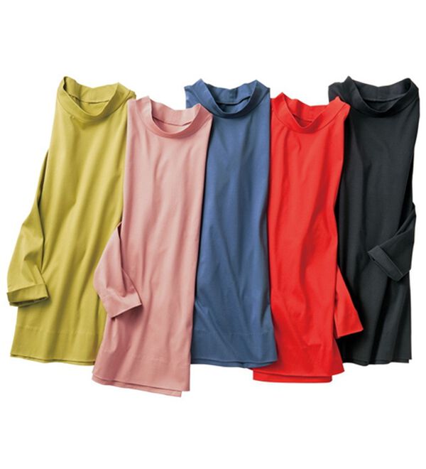 VINNO（ヴィノ）の「＜日本製＞シルクプロテイン加工・超長綿プルオーバー（カットソー）」｜詳細画像