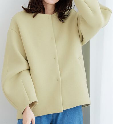 BELLUNA（ベルーナ）の「きれい見えとろみ素材コクーンコート（ハーフコート）」