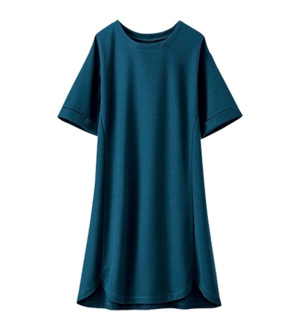 BELLUNA（ベルーナ）の「かのこ素材裾ラウンドチュニックワンピース（チュニックワンピース）」｜詳細画像