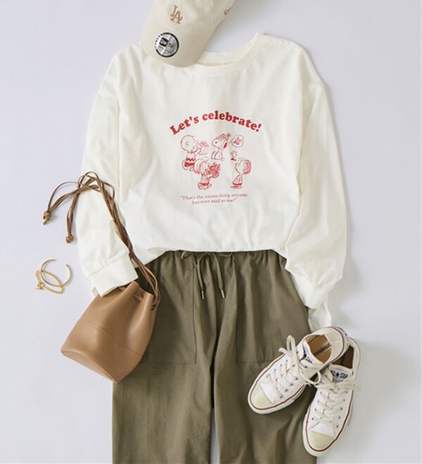 Viola e Viola（ヴィオラ エ ヴィオラ）の「【スペシャルコラボ】スヌーピーCelebrateTシャツ（Tシャツ）」｜詳細画像