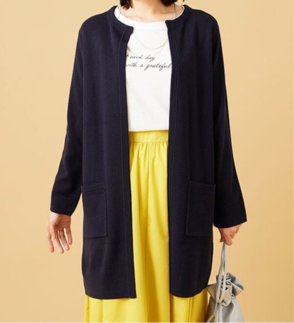 BELLUNA（ベルーナ）の「嬉しい機能付！ミラノリブカーディガン（ニットカーディガン）」｜詳細画像