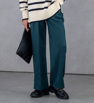 BELLUNA（ベルーナ）の「スラッと美脚セミワイドパンツ（フルレングスパンツ）」
