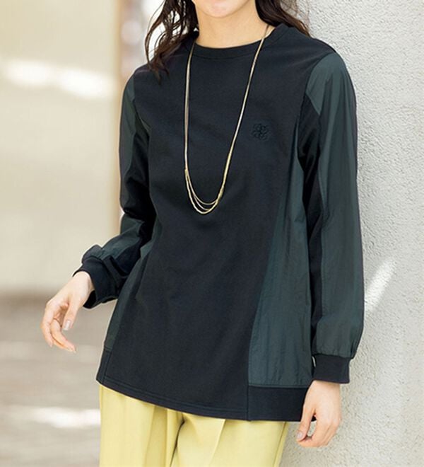 ルフラン（ルフラン）の「毎日が素敵。異素材使いプルオーバー（カットソー）」｜詳細画像