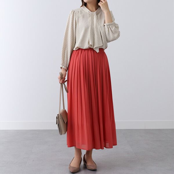 BELLUNA（ベルーナ）の「ツイル素材ボウタイデザインブラウス（ブラウス）」｜詳細画像