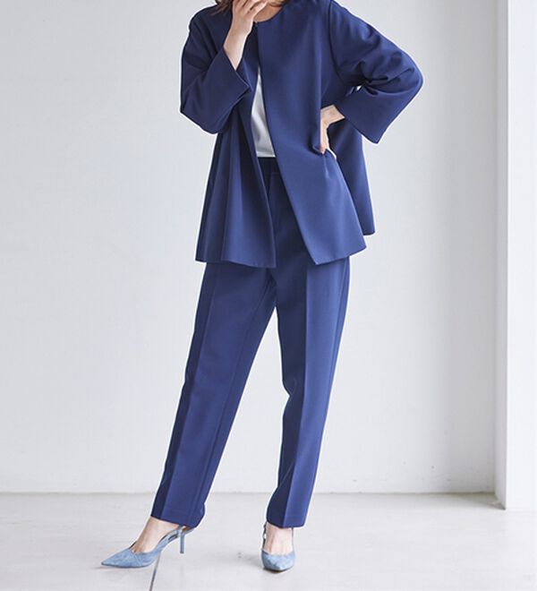 RANAN（ラナン）の「＜２点セット＞洗える！ゆるっとジャケット今どきパンツスーツ（パンツスーツ）」｜詳細画像