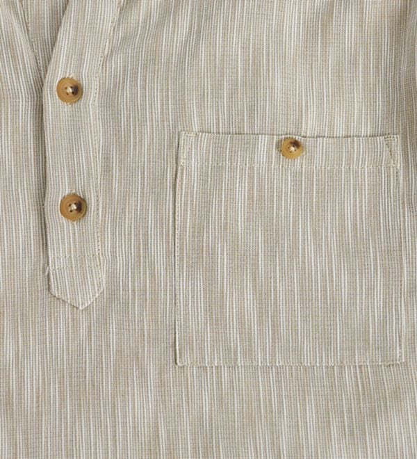 「ざっくり木綿のゆったりリラックスシャツ（メンズシャツ）」｜詳細画像