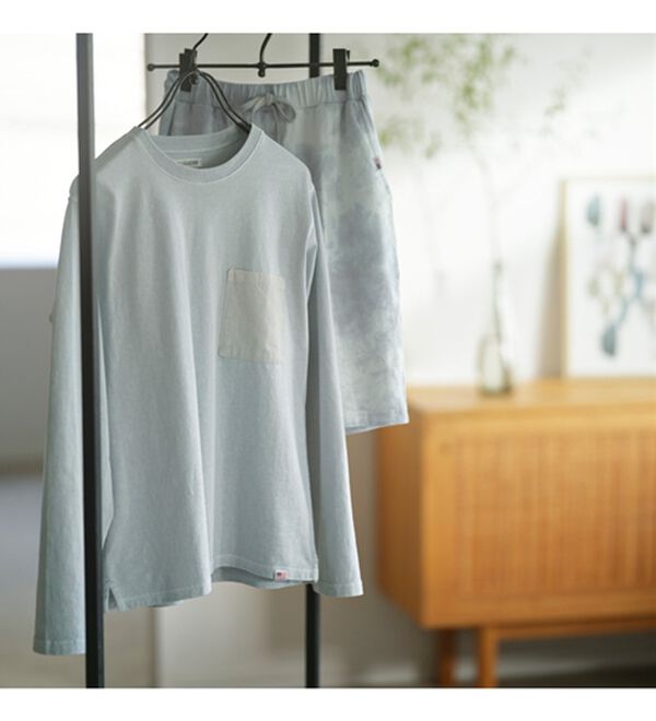 YU'NOW（ユナウ）の「【上下２点セット】ＵＳＡコットンＴシャツ＆パンツセット＜ユニセックス＞（パジャマ・ルームウェア）」｜詳細画像