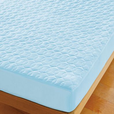 「パッドがいらない綿平織一体型ボックスシーツ（ボックスシーツ・ベッドシーツ）」