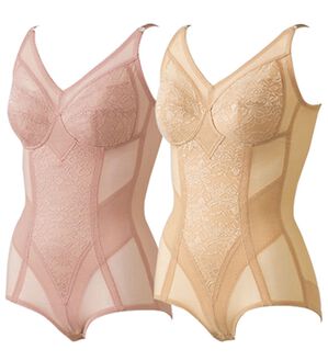 LAVIENNE（ラヴィエンヌ）の「【２色組】すっきりボディスーツ（ボディスーツ・シェイパー）」｜2色組