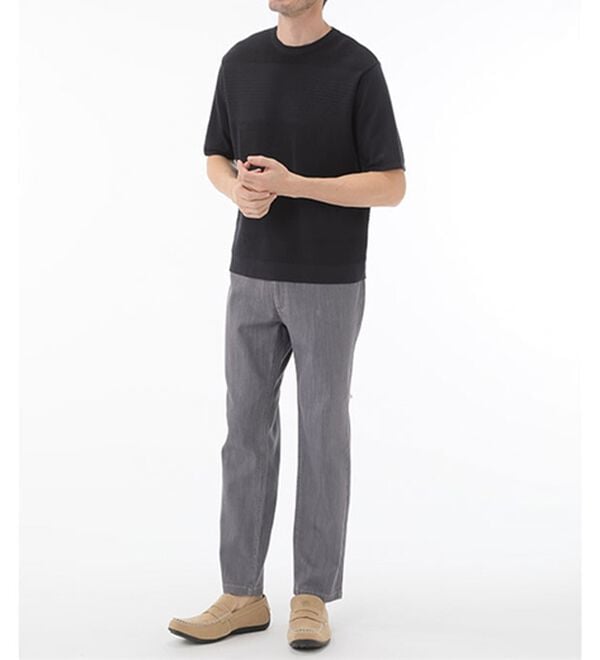 「＜コムルヴァン・オム＞涼感バンブーニットＴシャツ（メンズＴシャツ）」｜詳細画像