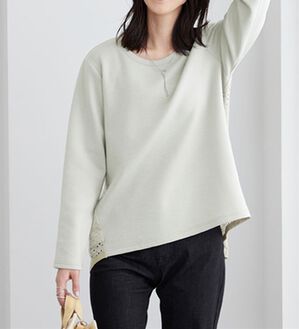 BELLUNA（ベルーナ）の「【Ｌａｇｒｉｌｕａ】バックレース使い上品見えプルオーバー（カットソー）」｜グレージュ