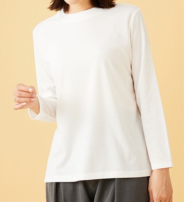 BELLUNA（ベルーナ）の「【2点セット】ラメシャギー素材ベストアンサンブル（アンサンブル）」｜詳細画像