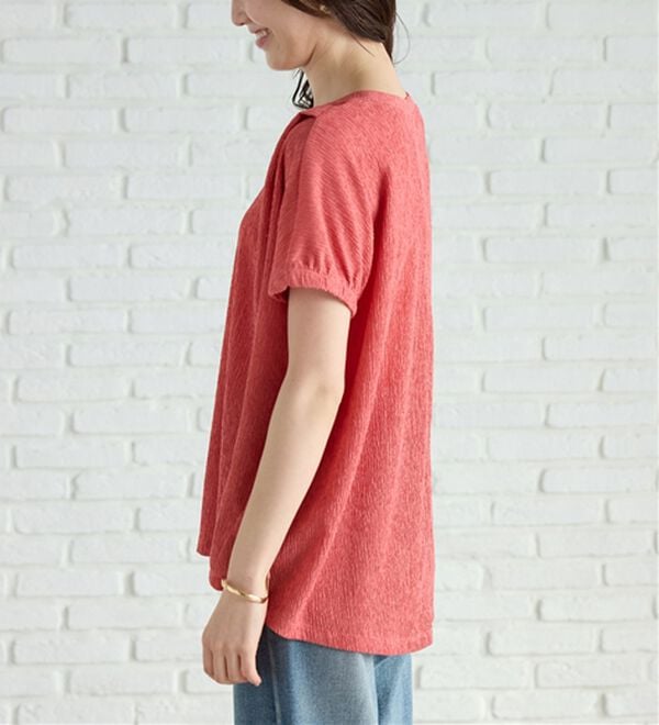 BELLUNA（ベルーナ）の「楊柳素材ドルマンプルオーバー（カットソー）」｜詳細画像