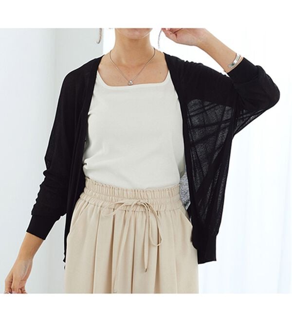 GeeRA（ジーラ）の「【冷房対策に】ひんやりUV対策！ドルマンカーディガン（ニットカーディガン）」｜詳細画像