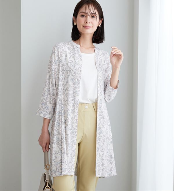 BELLUNA（ベルーナ）の「【接触冷感】レーヨン素材ウエストタック使いワンピース（その他ワンピース）」｜詳細画像